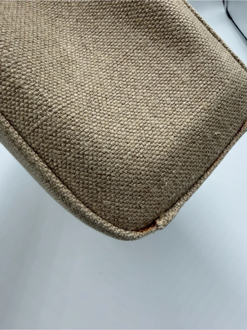 RARE CHANEL vintage 2001 linen tortoise shell Kelly bag
